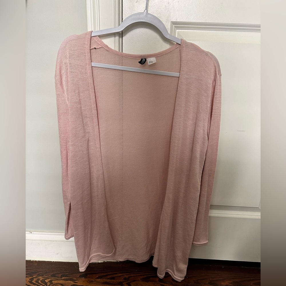 Light Pink Sheer H&M Cardigan